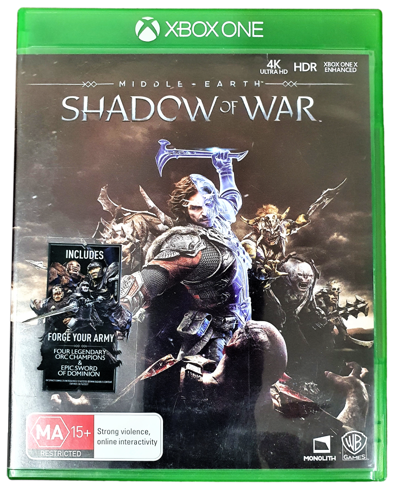 Middle Earth Shadow Of War Microsoft Xbox One (Pre-Owned)