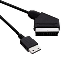 Sega Dreamcast AV Cables Scart TV Replacement New Aftermarket 1.8 Metre
