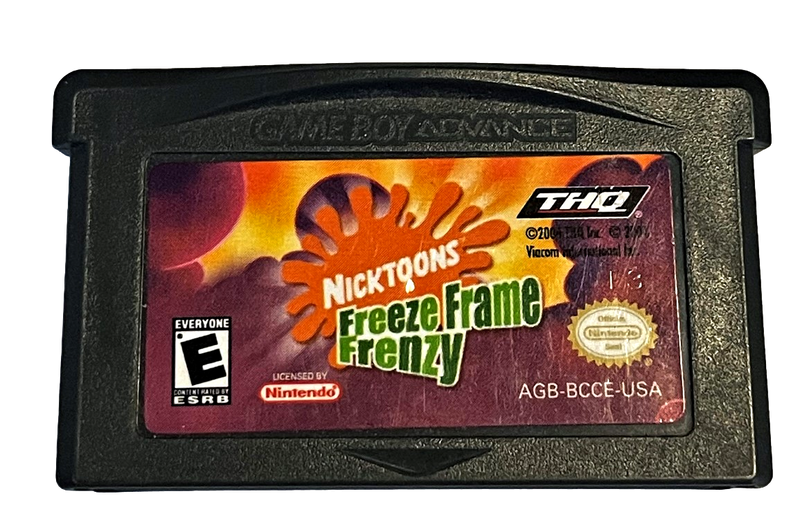 Nicktoons Freeze Frame Frenzy Nintendo Gameboy Advance (Cartridge) (Preowned)
