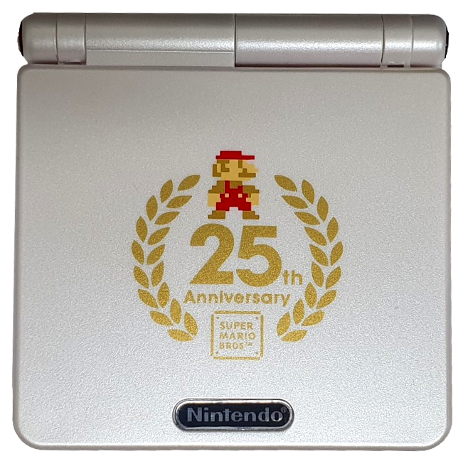 Nintendo GBA SP 25th Anniversary Mario Bros. Ed AGS-001 RetroFit + USB Charger  (Refurbished)