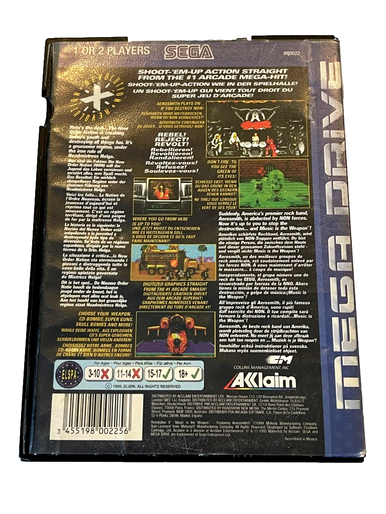 Revolution X Sega Mega Drive *Complete* (Pre-Owned)