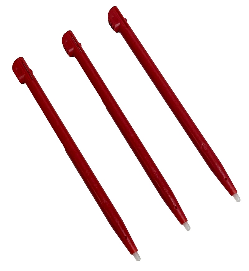 3 x Red Touch Screen Stylus for Nintendo 2DS Console - Pokemon Ruby