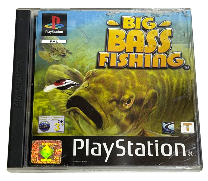 Big Bass Fishing PS1 PS2 PS3 PAL *Complete* (Preowned)