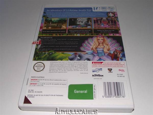 Barbie as The Island Princess Nintendo Wii PAL *Complete* (Pre-Owned)