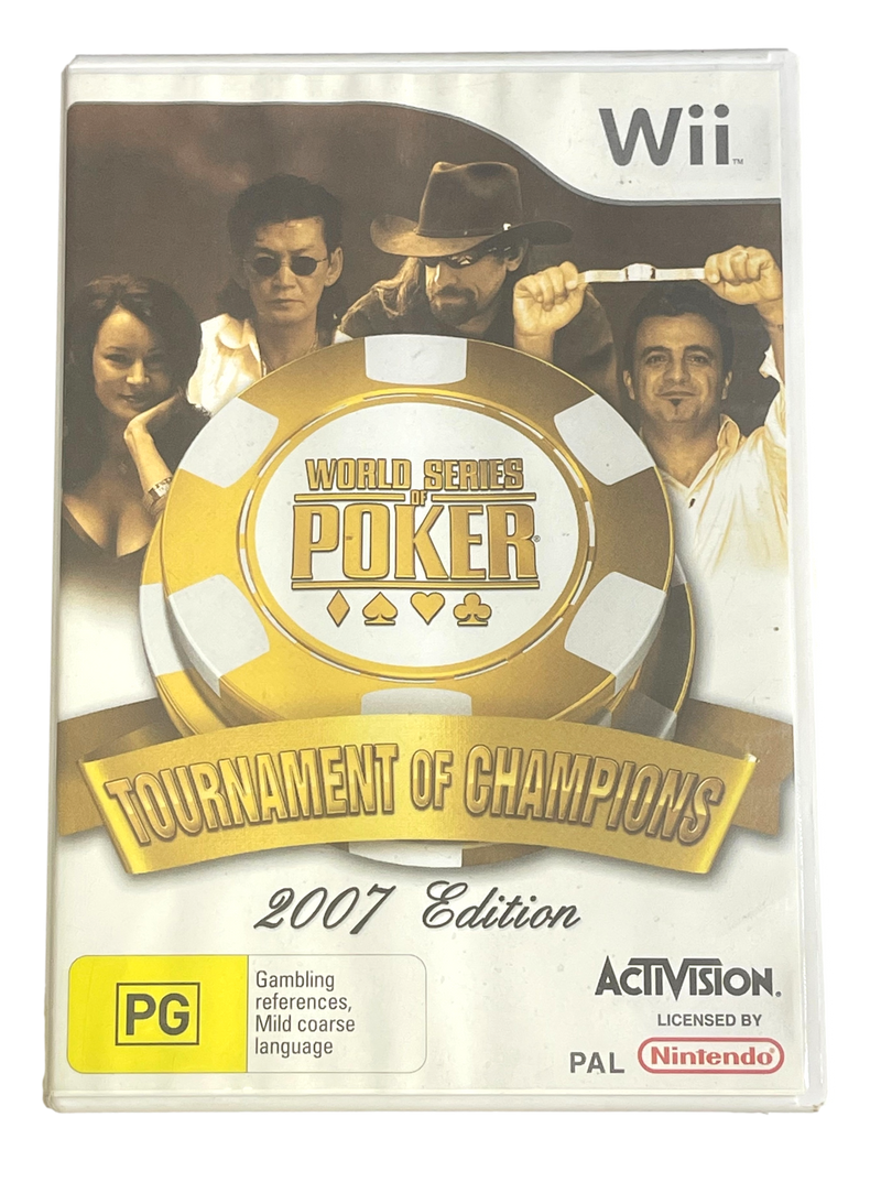 World Series Of Poker Tournament Of  Champions 2007 Nintendo Wii PAL *No Manual* (Pre-Owned)