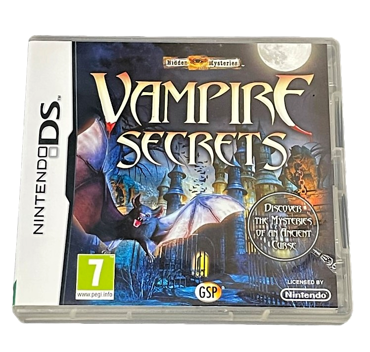 Vampire Secrets Nintendo DS 2DS 3DS Game *Complete* (Pre-Owned)