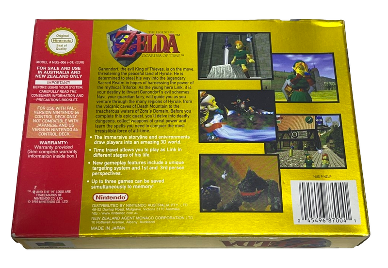 Zelda Ocarina of Time Nintendo 64 N64 Boxed PAL *Complete* (Preowned)