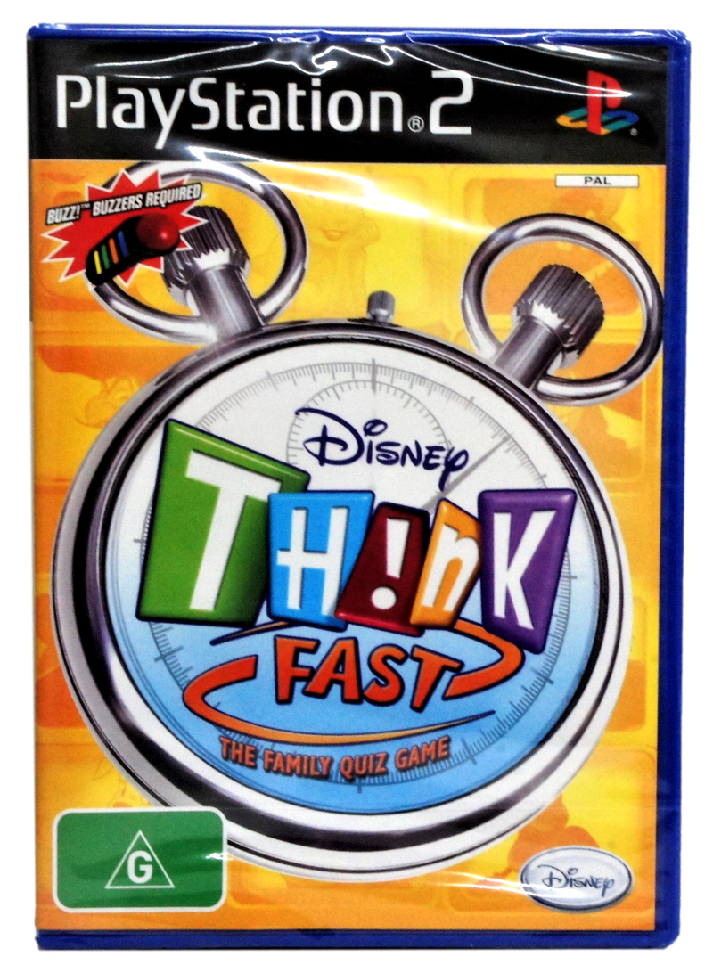 Disney Think Fast PS2  PAL *Sealed* Playstation