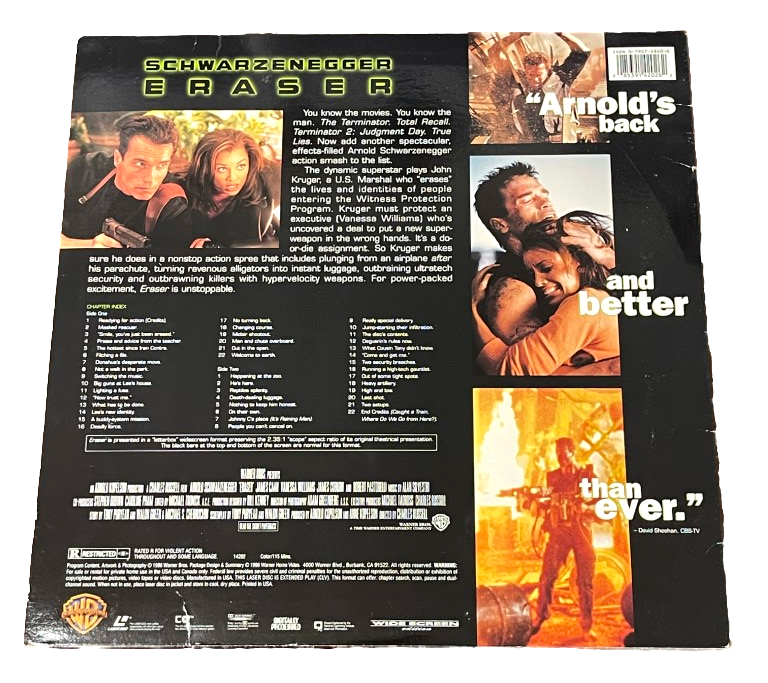 Eraser Laserdisc - Schwarzenegger