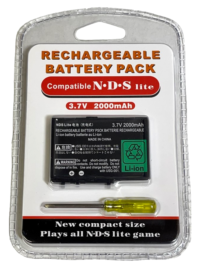 New Rechargeable Battery for Nintendo DS Lite Consoles