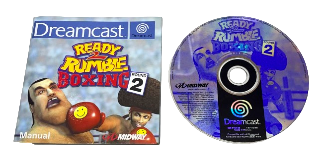 Ready 2 Rumble Round 2 Disk and Manual Sega Dreamcast PAL (Preowned)