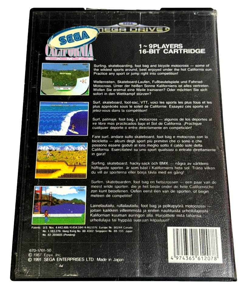 California Games Sega Mega Drive PAL *No Manual* (Preowned)