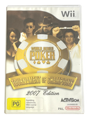 World Series Of Poker Tournament Of  Champions 2007 Nintendo Wii PAL *Complete* (Pre-Owned)