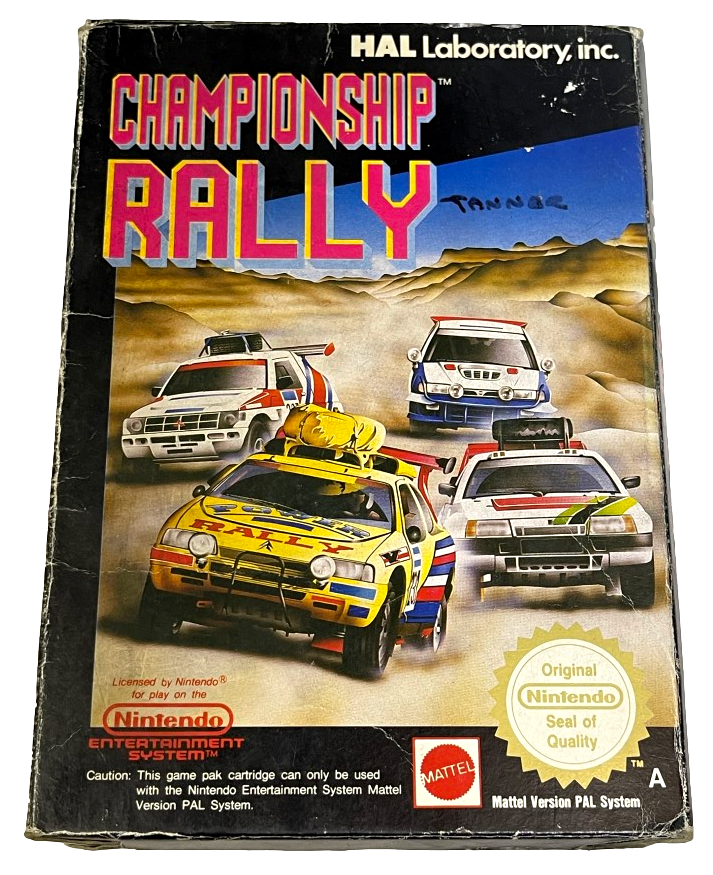 Championship Rally Nintendo NES Boxed PAL *Complete* (Preowned)