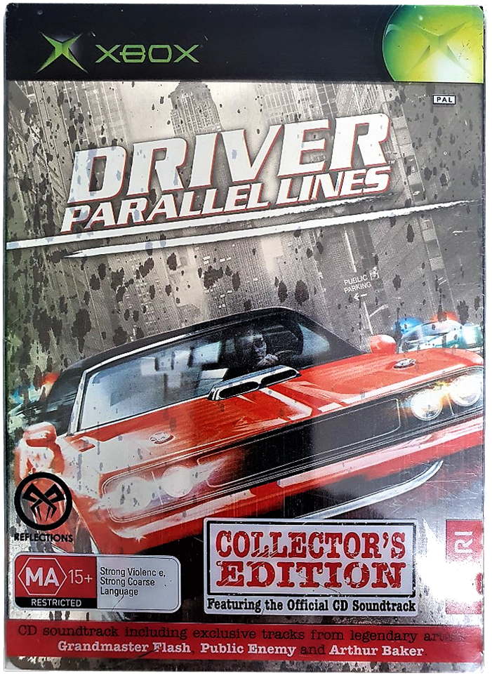 Driver Parallel Lines Collector's Edition XBOX PAL *No Manual* Steelbook (Preowned)