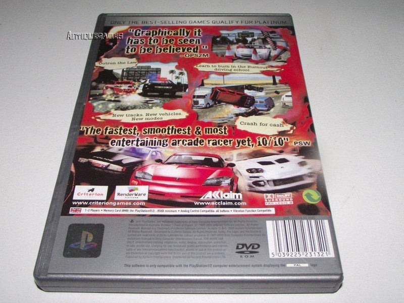 Burnout 2 Point of Impact PS2 (Platinum) PAL *No Manual* (Preowned)