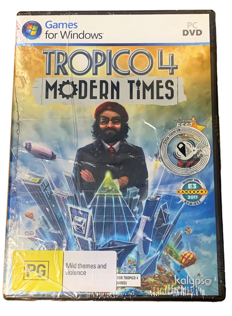 Tropico 4 Modern Times *Sealed* PC DVD Expansion Pack Only