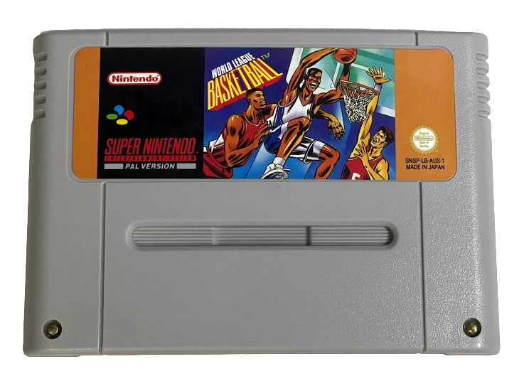 World League Basketball Super Nintendo SNES PAL (Preowned)