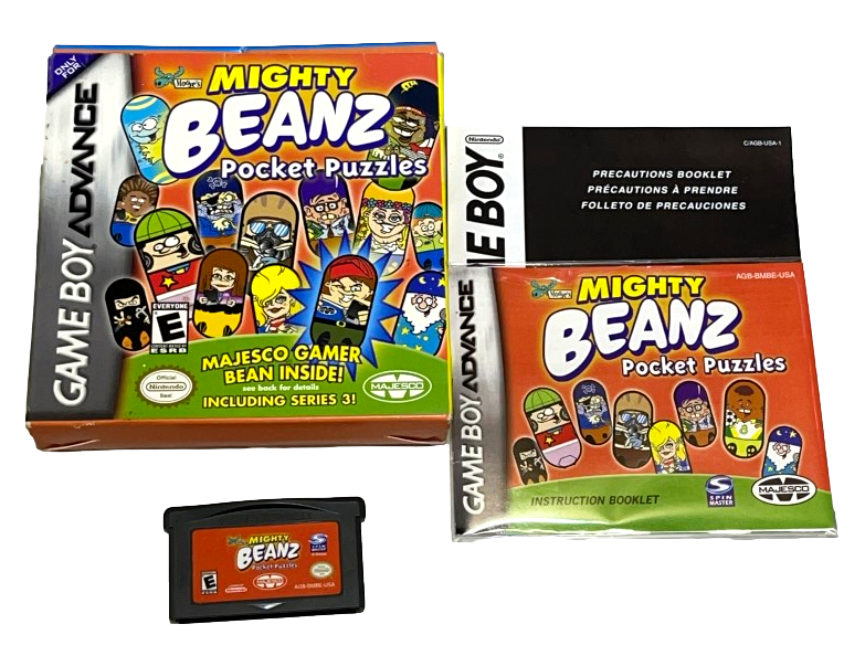 Mighty Beanz Pocket Puzzles Nintendo Gameboy Advance GBA *Complete* Boxed (Preowned)