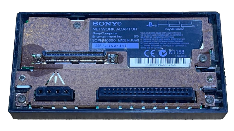 Genuine Sony PlayStation 2 PS2 HDD Network Adapter LAN SCPH-10350 IDE Rust (Preowned)