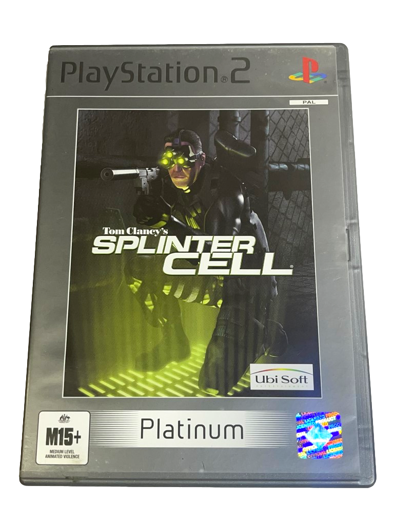 Tom Clancy's Splinter Cell PS2 (Platinum) PAL *Complete* (Preowned)