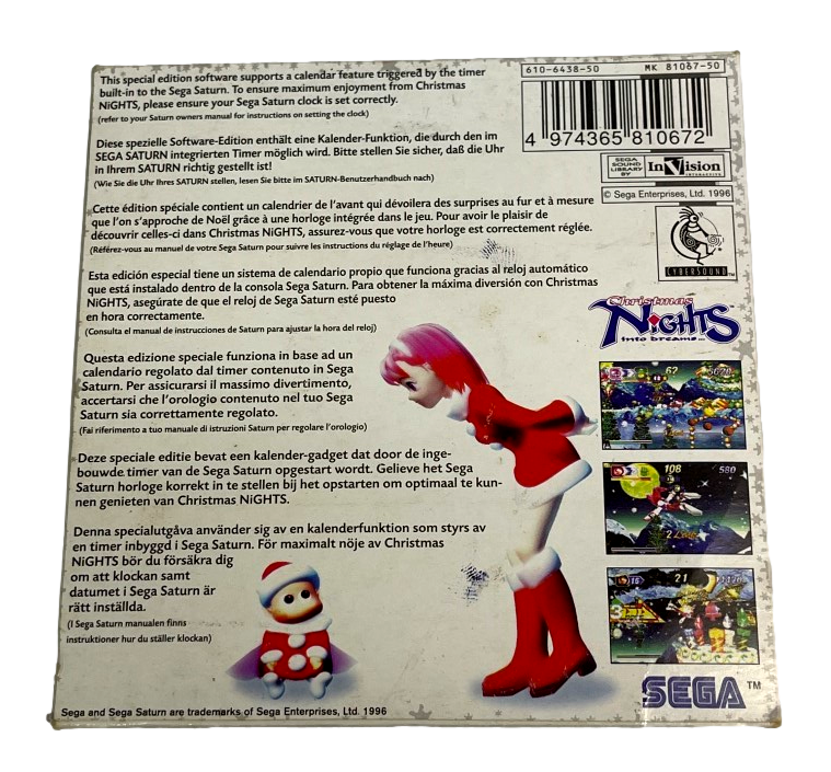 Christmas Nights into Dreams Sega Saturn PAL (Preowned)