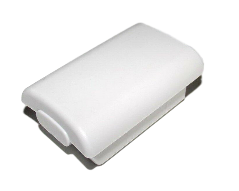 White Microsoft Xbox 360 Remote Controller Battery Cover Clip Case AA Battery