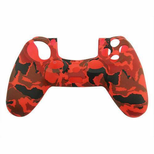Silicone Cover For PS4 Controller Case Skin - Red Camo - Games We Played