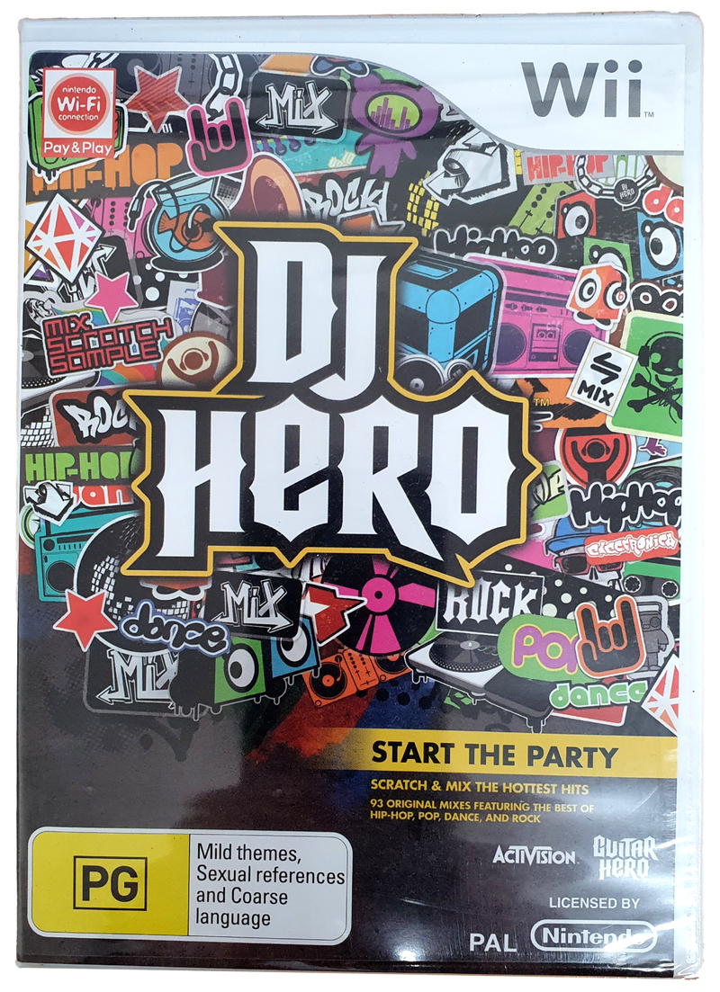 DJ Hero Nintendo Wii PAL Wii U Compatible *Sealed*