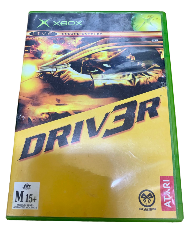 Driver 3 XBOX Original PAL *Complete* Driv3r (Pre-Owned)