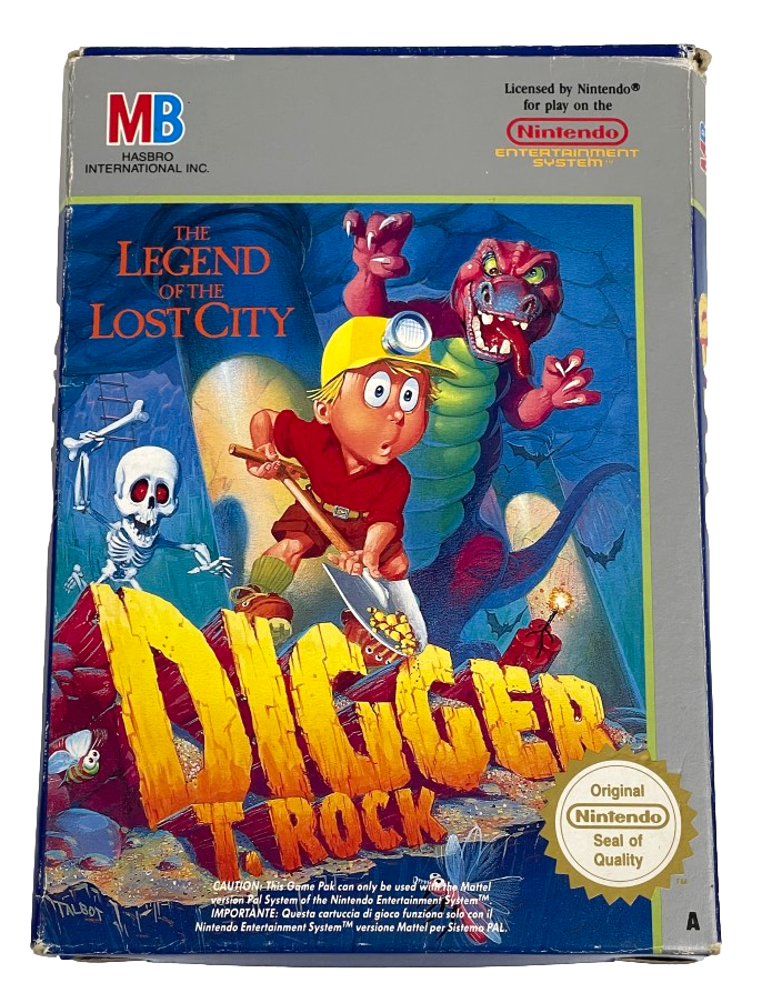 Digger T Rock Nintendo NES Boxed PAL *Complete*