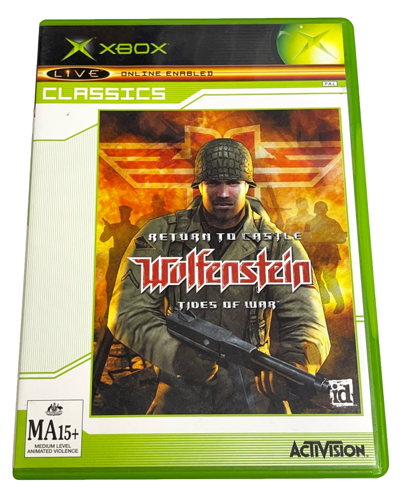 Return To Castle Wolfenstein XBOX Original PAL *Complete* Classic (Preowned)