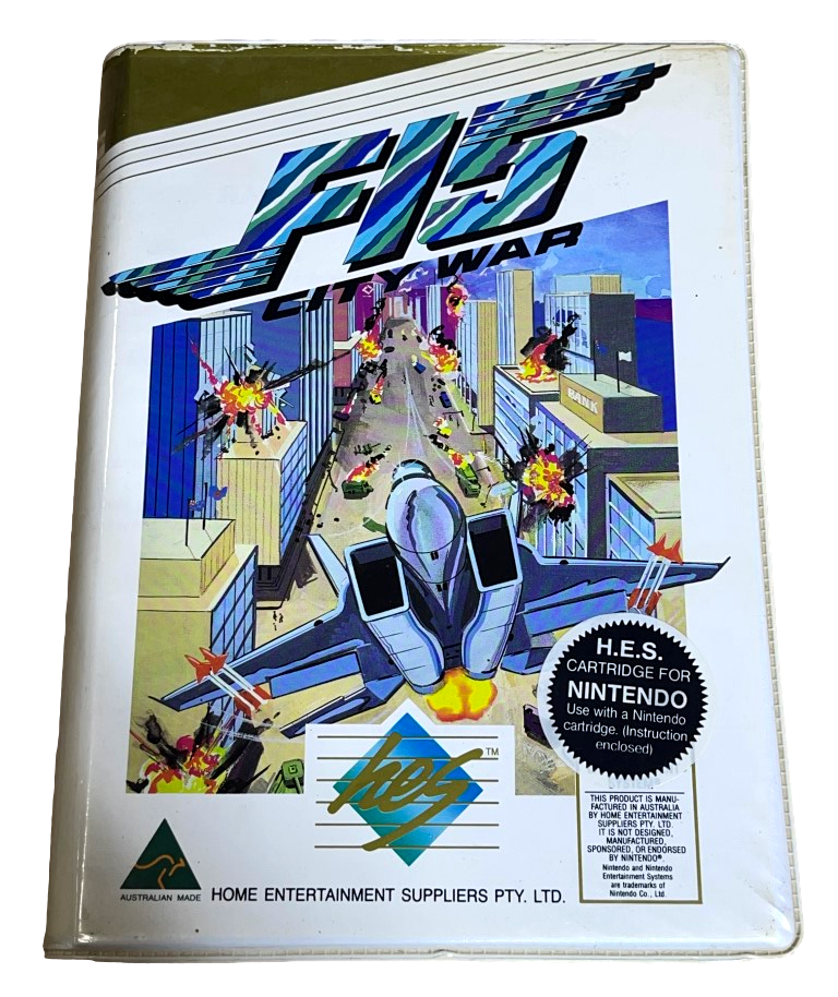 F-15 City War Nintendo HES NES Boxed PAL Piggy Back (Preowned)