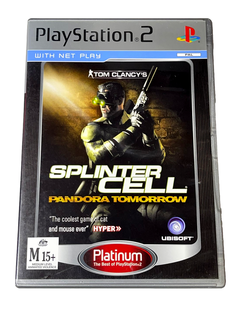 Tom Clancy's Splinter Cell Pandora Tomorrow PS2 (Platinum) PAL Complete* (Preowned)