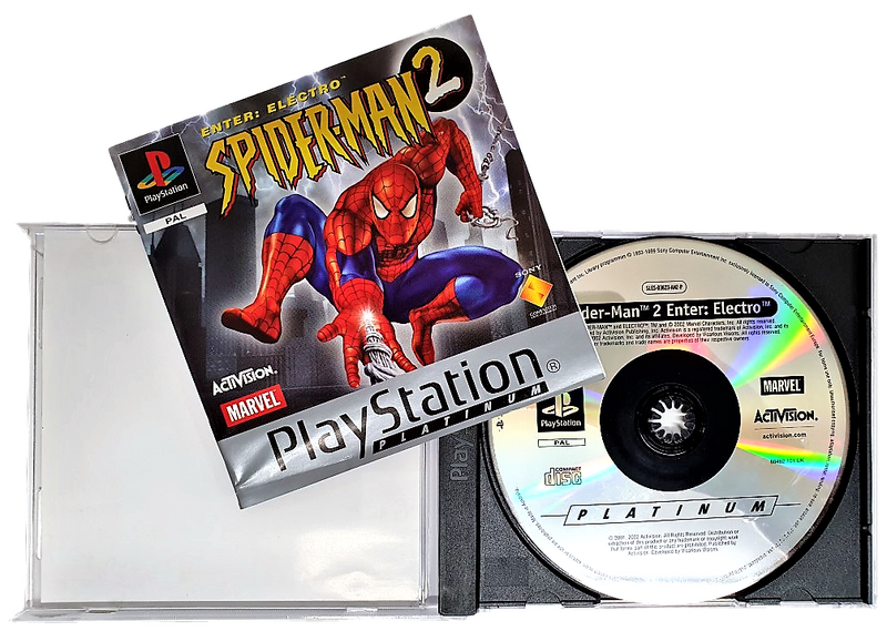 Spider-Man 2 Enter Electro (Platinum) PS1 PS2 PS3 PAL *Complete* (Pre-Owned)