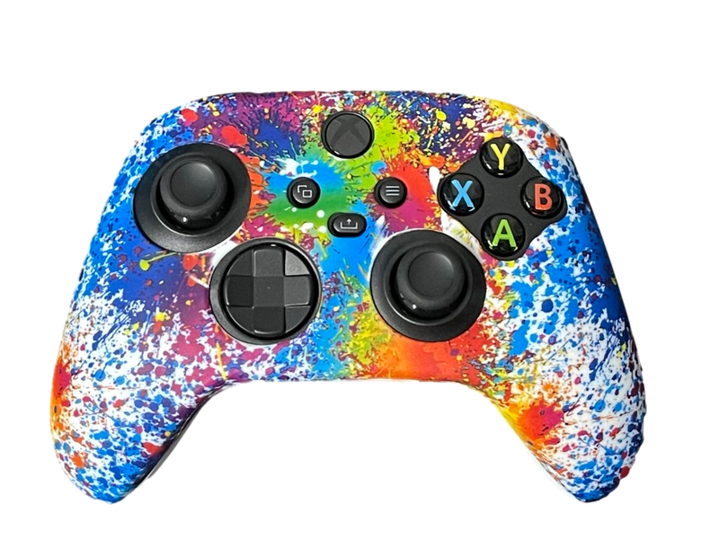 Silicone Cover For XBOX Series X/S Controller Case Skin - Paint Splatter