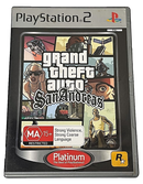 Grand Theft Auto San Andreas PS2 (Platinum) PAL *Manual No Map* (Preowned)