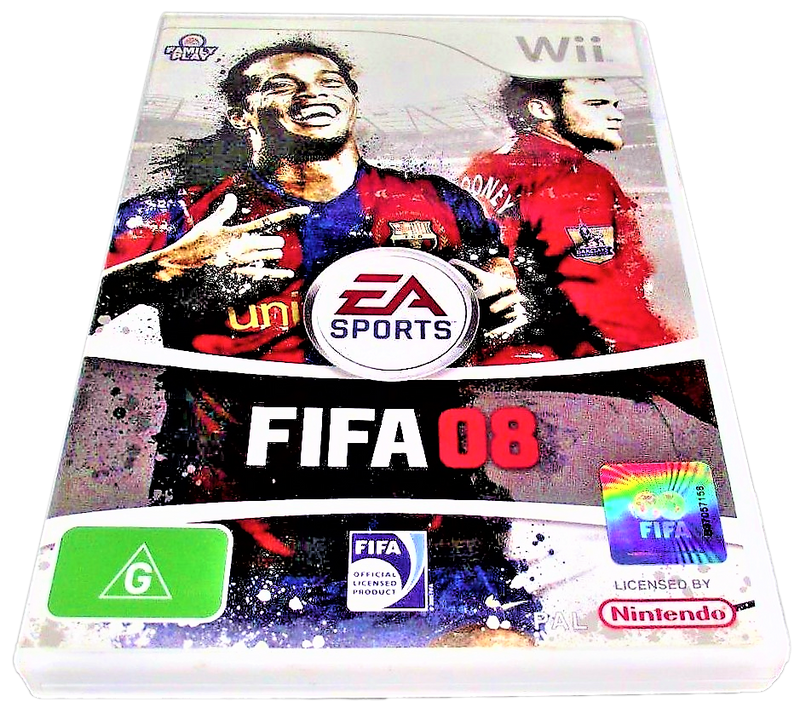 FIFA 08 Nintendo Wii PAL *No Manual* Wii U Compatible A-League (Pre-Owned)