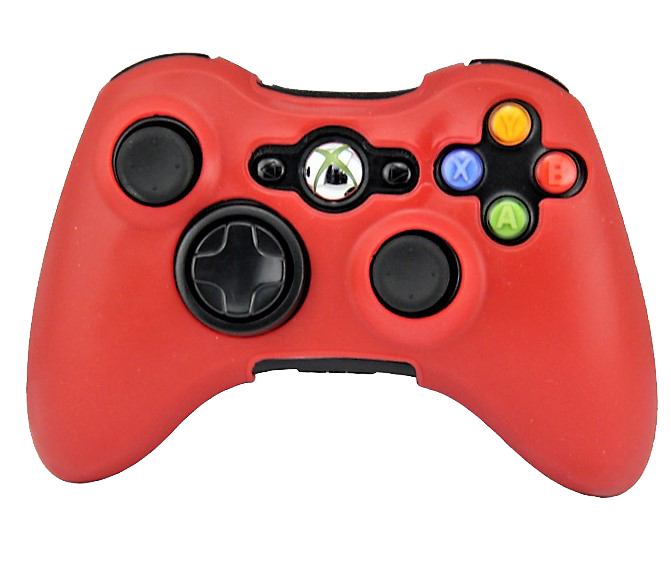 Silicone Cover For XBOX 360 Controller Skin Case Red - Games We Played