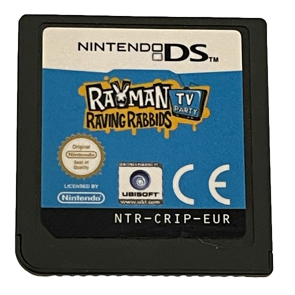 Rayman Raving Rabbids TV Party Nintendo DS 2DS 3DS Game *Cartridge Only* (Preowned)