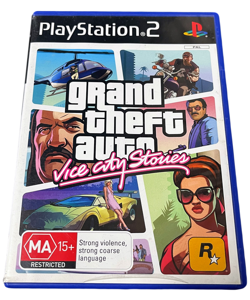 Grand Theft Auto Vice City Stories Sony PS2 PAL *Complete Manual & Map* (Preowned)