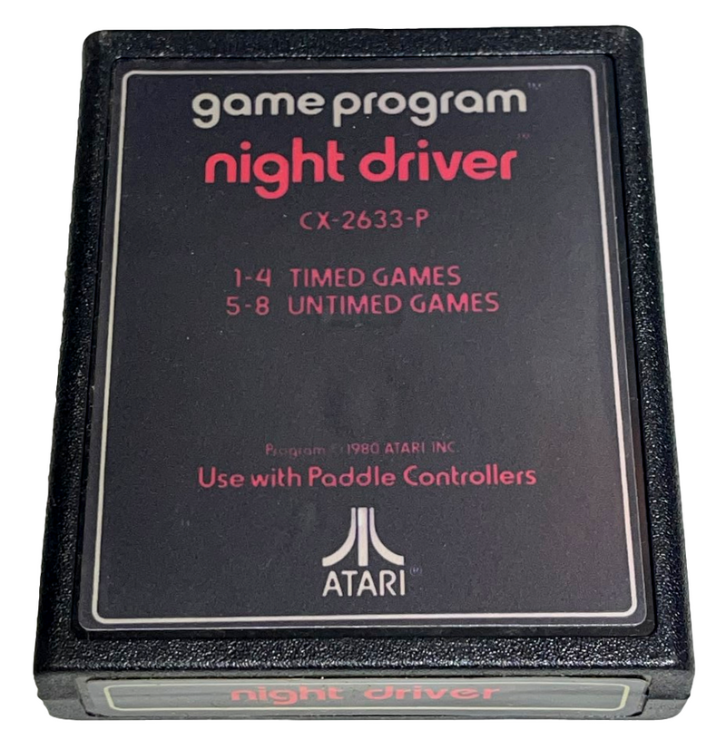 Night Driver Atari 2600 *Cartridge Only*  (Preowned)