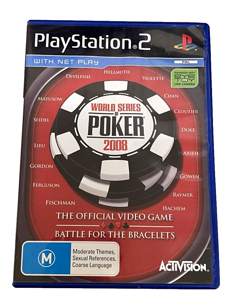 World Series of Poker 2008 PS2 PAL *Complete*  (Preowned)