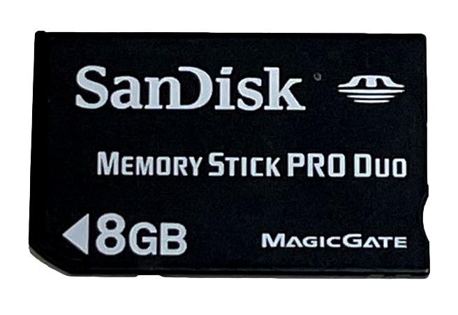 Sandisk 8GB Sony PSP Memory Stick Pro Duo Memory Card Camera Memory Genuine (Pre-Owned)