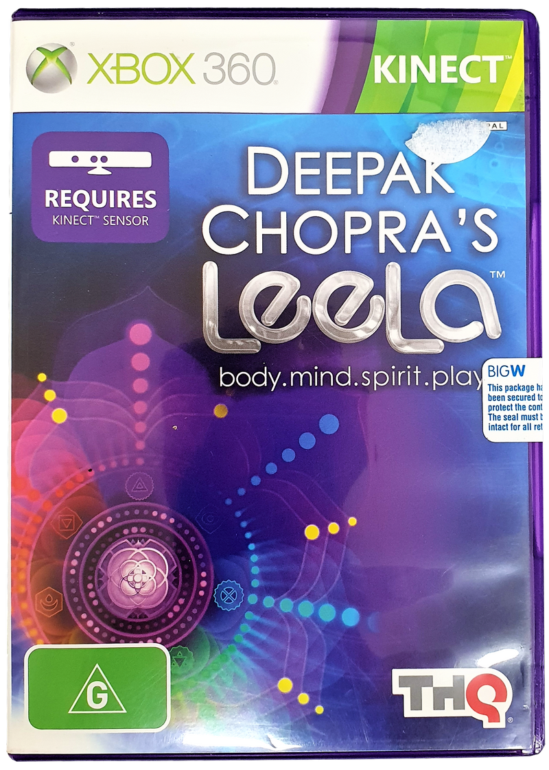 Deepak Chopra's Leela XBOX 360 PAL *Sealed* XBOX360 Kinect