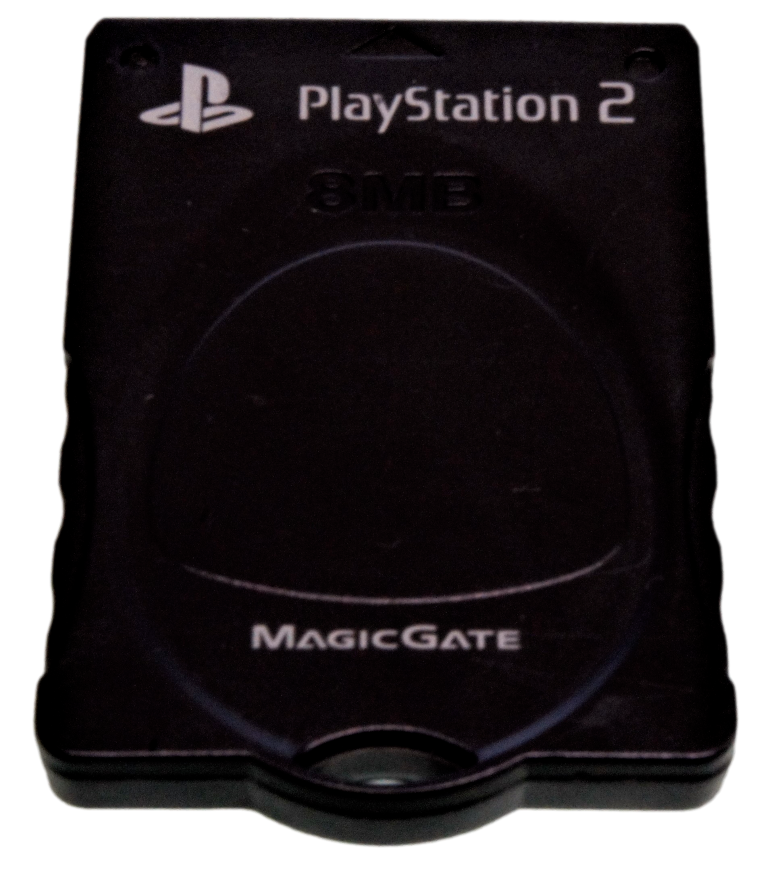 Tabbed Black Magic Gate PS2 Memory Card PlayStation 2 8MB  (Preowned)