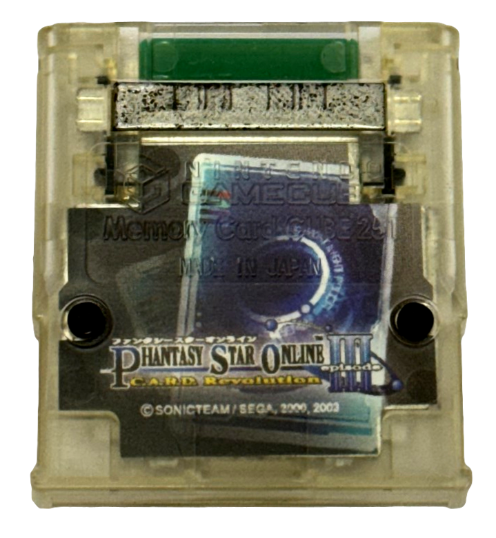 Phantasy Star Online III Hori Memory Card For Nintendo GameCube 251 (Preowned)