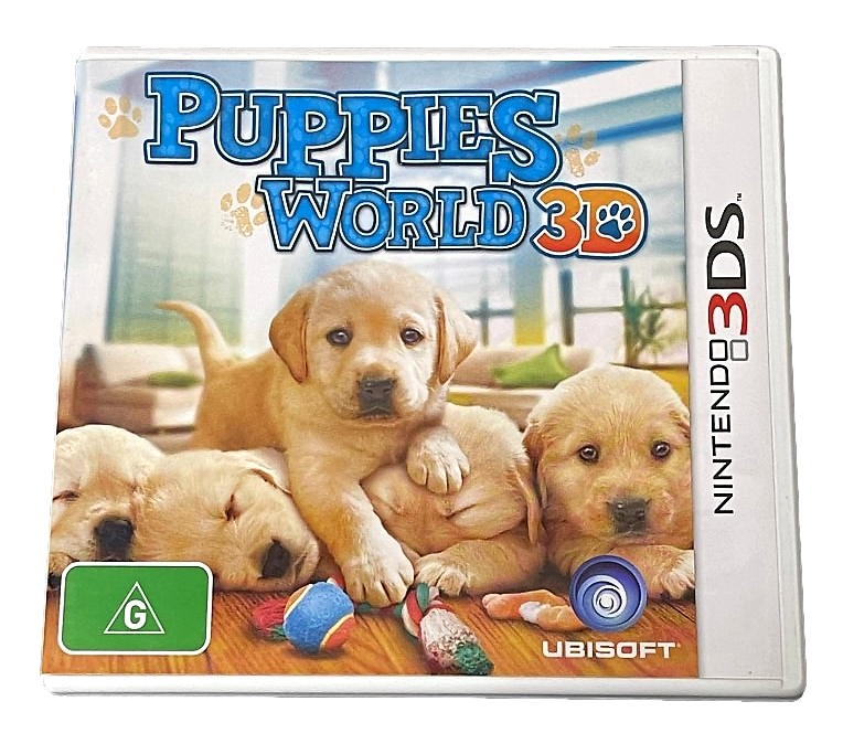 Puppies World 3D Nintendo 3DS 2DS Game  *Complete* (Pre-Owned)