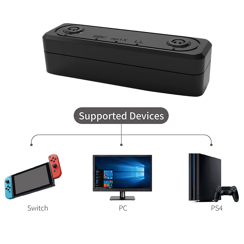 Ultra Thin Bluetooth Audio Transmitter for Nintendo Switch PS4 PS5 PC