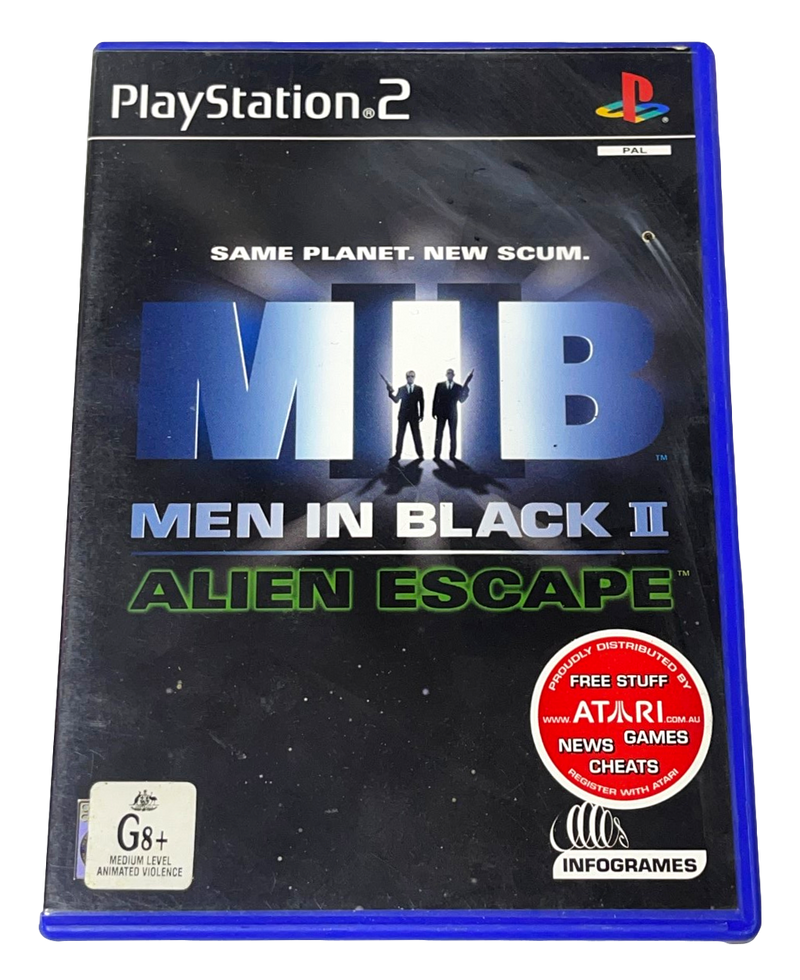 Men in Black II MIB Alien Escape PS2 PAL *No Manual* (Preowned)